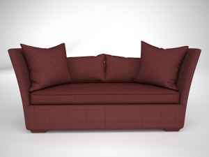 henredon upholstery - madeline short sofa 3D Model