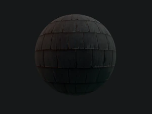 stylized roof old shingles CG Textures