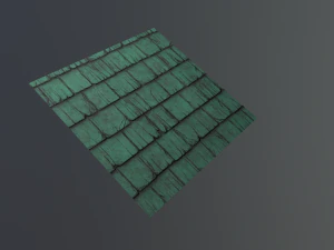 stylized roof old shingles CG Textures
