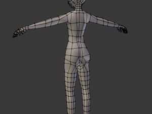 maillot de bain anime girl ik truqu&eacute; Modèle 3D