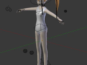 maillot de bain anime girl ik truqu&eacute; Modèle 3D