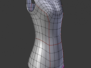 swimsuit anime girl ik rigged Modello 3D