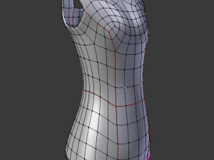 maillot de bain anime girl ik truqu&eacute; Modèle 3D