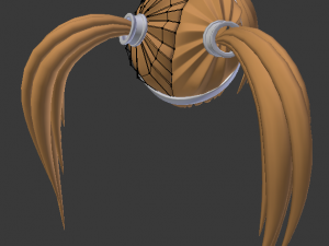 swimsuit anime girl ik rigged Modello 3D