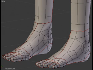 maillot de bain anime girl ik truqu&eacute; Modèle 3D