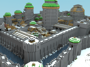minecraft castle Modelo 3D