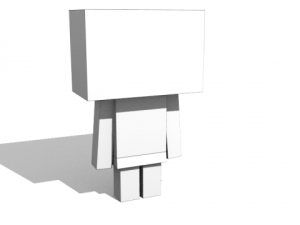 box man low poly Modelo 3D