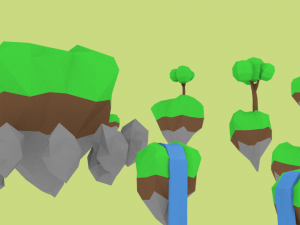 floating islands 3D Model