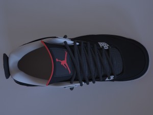 air jordan 4 bred 3D 모델