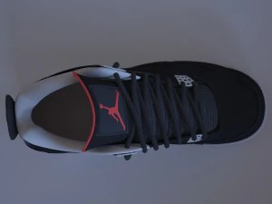air jordan 4 bred 3D Model