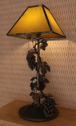 wrought iron lamp Modello 3D .c4d .max .obj .3ds .fbx .stl .blend 