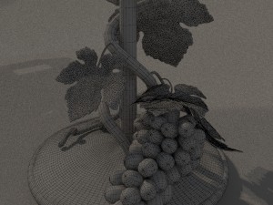 wrought iron lamp Modello 3D