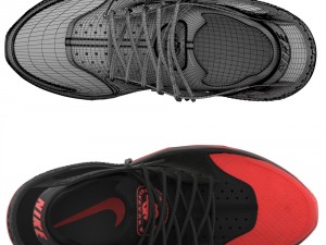 nike air huarache custom 3D Model