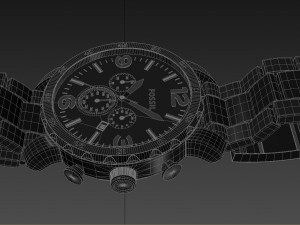fossil jr1401 watch 3D 模型
