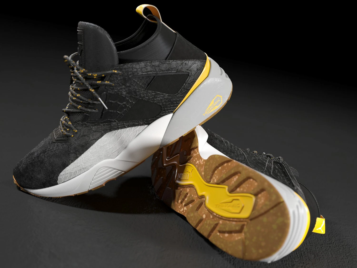 puma bog sock ice cream 3D Model .c4d .max .obj .3ds .fbx .stl .blend 