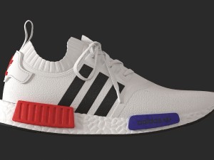 adidas nmd r1 primeknit custom paint 3D Modell in Kleidung 3DExport