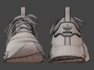 adidas nmd r1 primeknit custom paint 3Dモデル