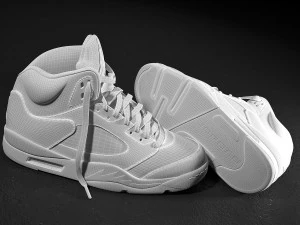 air jordan 5 red suede 3D Model