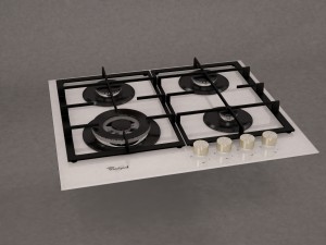 whirlpool akp 6465 wh cooker 3Dモデル