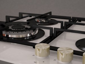 whirlpool akp 6465 wh cooker 3Dモデル