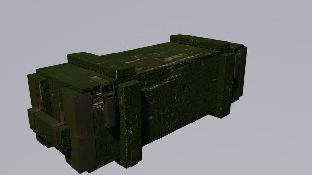 Armybox 3D Model .c4d .max .obj .3ds .fbx .stl .blend 