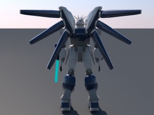 gundam wings suit 3D मॉडल