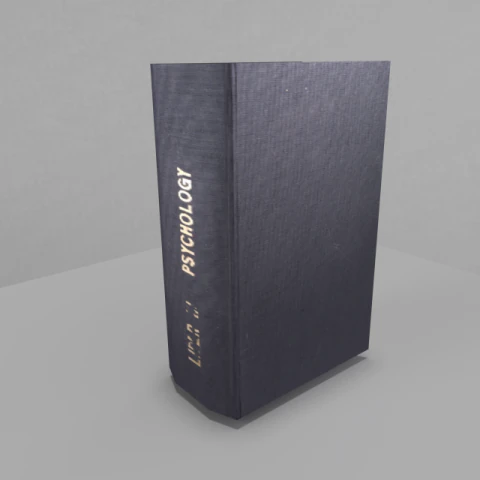 book 3 psychology 3D Model .c4d .max .obj .3ds .fbx .stl .blend 