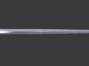 white gold sword Model 3D