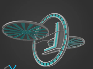 future flying machine 3D Model
