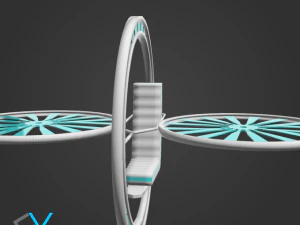 future flying machine 3D Model
