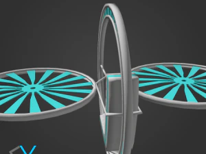 future flying machine 3D Model
