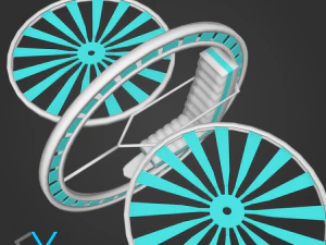 future flying machine 3D Model