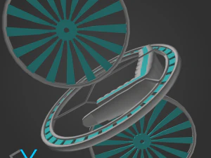 future flying machine 3D Model