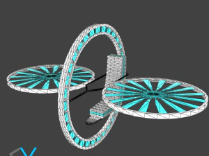 future flying machine 3D Model