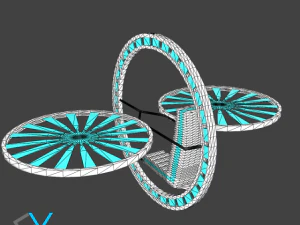 future flying machine 3D Model