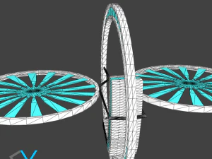 future flying machine 3D Model