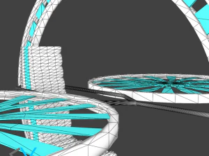 future flying machine 3D Model