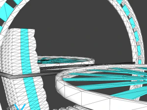 future flying machine 3D Model
