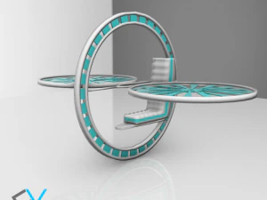 future flying machine 3D Model
