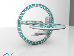 future flying machine 3D Model