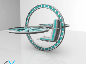 future flying machine 3D Model