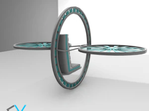 future flying machine 3D Model