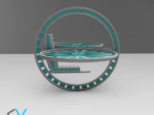 future flying machine 3D Model