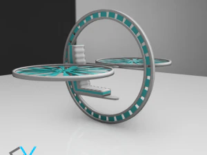 future flying machine 3D Model