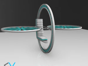 future flying machine 3D Model