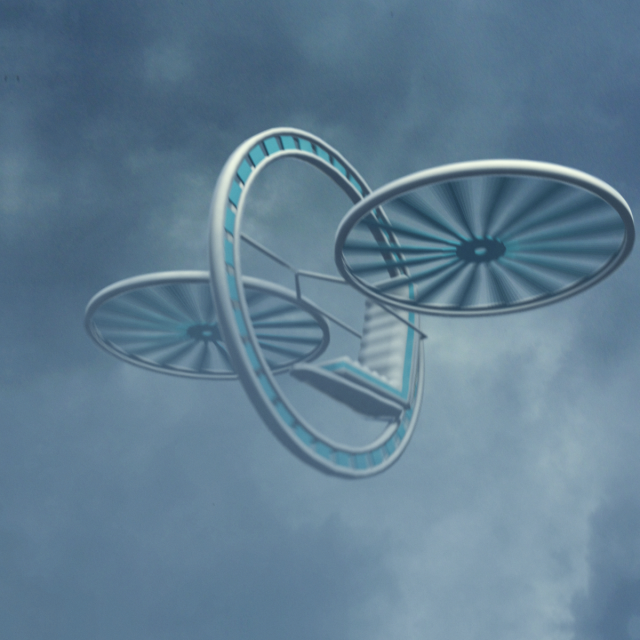 future flying machine Modelo 3D .c4d .max .obj .3ds .fbx .stl .blend 