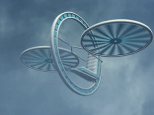 future flying machine 3D Model
