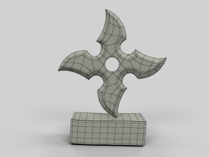 5 shuriken set 3D 모델