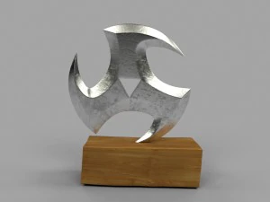5 shuriken set 3D Model