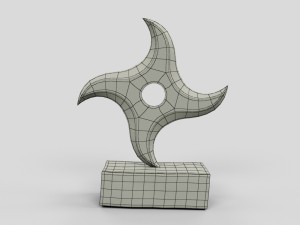 5 shuriken set 3D 모델